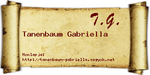 Tanenbaum Gabriella névjegykártya